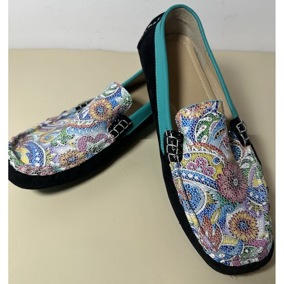 Aida Stenholm Handmade Driving Loafers Tina P. Size 8 Art to Wear - Picture 1 of 7